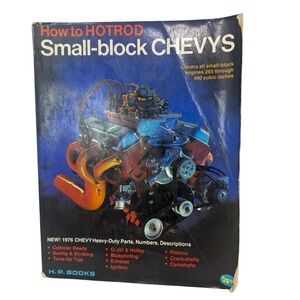 How to Hotrod Small Block Chevys H.P. Books Cars Chevrolet 1976 SC